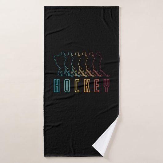 Retro Hockey Badhanddoek (Badhanddoek)