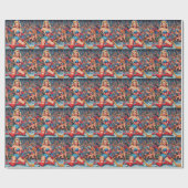 Retro Hockey Pin-up Cadeaupapier (Vlak)