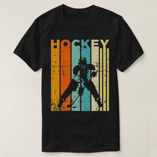 Retro Hockey  Quote IceHockey Player Gift H T-shirt (Design voorkant)