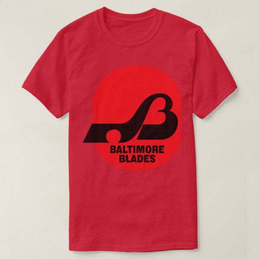 Retro Hockey WHA Baltimore Blades Hockey Team T-shirt (Design voorkant)
