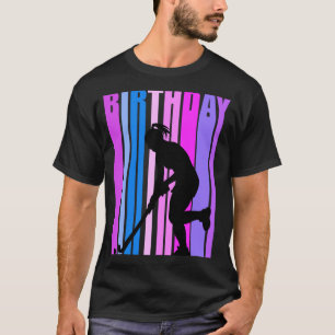 Retro Hockey Womens Birthday Field Hockey Squad Co T-shirt