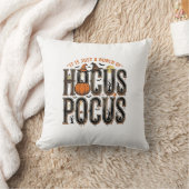 Retro Hocus Pocus Halloween Pompoen Shirt Ontwerp Kussen (Deken)