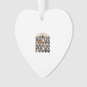 Retro Hocus Pocus Halloween Pompoen Shirt Ontwerp Ornament (voorkant)