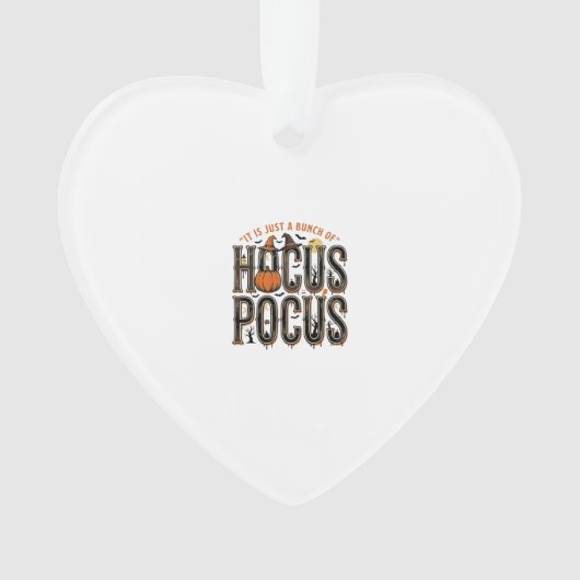 Retro Hocus Pocus Halloween Pompoen Shirt Ontwerp Ornament (voorkant)