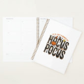 Retro Hocus Pocus Halloween Pompoen Shirt Ontwerp Planner (Display)