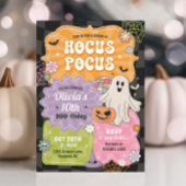 Retro Hocus Pocus Halloween Verjaardag Kaart