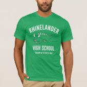 Retro Hodag - Rhinelander High School: Mannen Kell T-shirt (Voorkant)