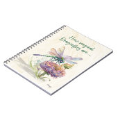 Retro Hoe magische libellen zijn Notitieboek (Linkerzijde)