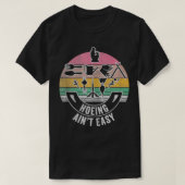 Retro Hoeing Aint Easy Gardener Plant Lover 1 T-shirt (Design voorkant)
