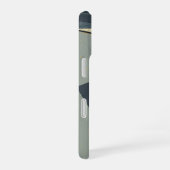 Retro Hoek Schaduw Vorm iPhone 16 Hoesje (Rechterkant)