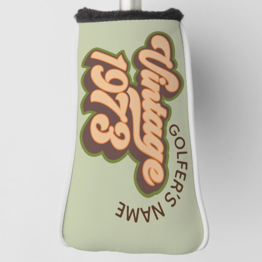 Retro  Hoesje 1973 Aangepast papier Golfheadcover (Draai 90)