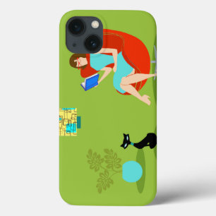 Retro Hoesje van de Lucht van de Vrouw van de