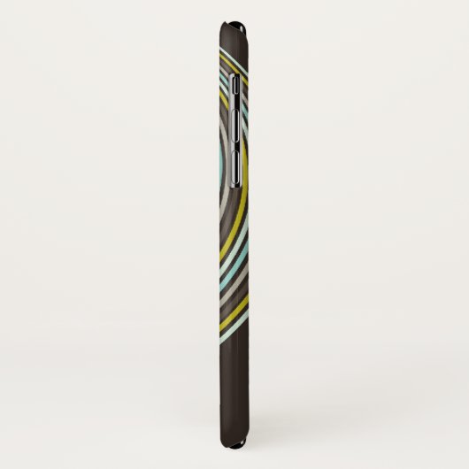 Retro Hoesje van de Telefoon van de Strepen Curvy (Achterkant/links)