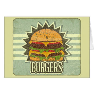 Retro-Hoesje voor het menu Snel voedsel