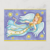 Retro Holiday Angel Briefkaart (Voorkant)