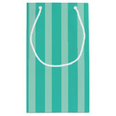 Retro Holiday Aqua Strik Geschenktas Klein Cadeauzakje (Achterkant)