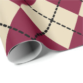 Retro Holiday Argyle inpakpapier (Rol Hoek)