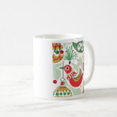 Retro Holiday Bird Coffee Cup Koffiemok (Voorkant rechts)