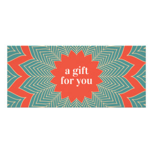  Retro Holiday Cadeaubon Reclamekaart