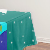 Retro Holiday Cartoon Party Tablecloth Tafelkleed (Voorbeeld)