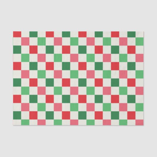 Retro Holiday Check Tissuepapier (Voorkant)