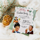 Retro Holiday Cocktail-kerstfeest uitnodiging