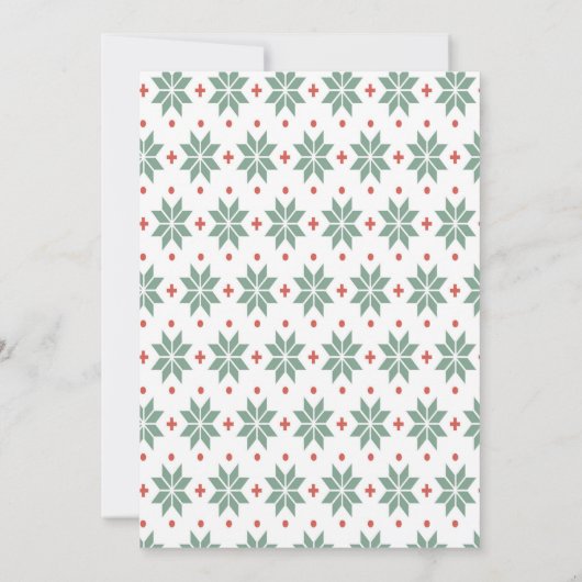 Retro Holiday Cocktail-kerstfeest uitnodiging (Achterkant)