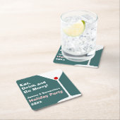 Retro Holiday Cocktail Party Onderzetters - Donker (Insitu)