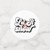 Retro Holiday Funny Christmas Confetti (Kleine voorkant)