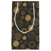 Retro Holiday Gold Burst Christmas Sparkler Klein Cadeauzakje (Voorkant)