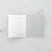 “Retro Holiday Greeting Card – Santa & Gifts” Kaart (Binnen)