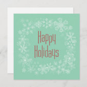 Retro Holiday Kaart Sjabloon