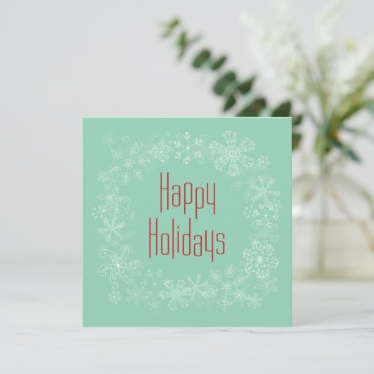 Retro Holiday Kaart Sjabloon