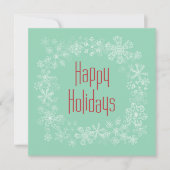 Retro Holiday Kaart Sjabloon (Voorkant)