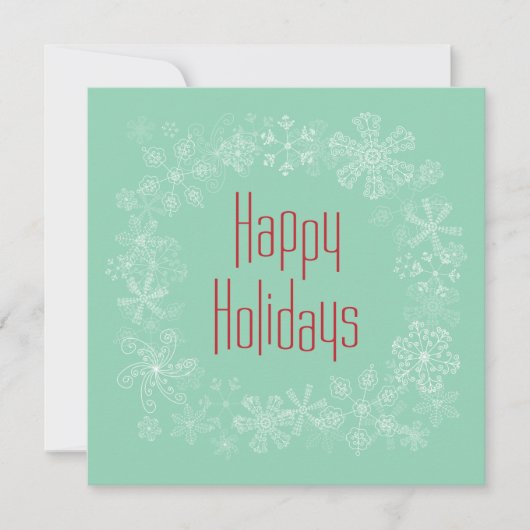 Retro Holiday Kaart Sjabloon (Voorkant)