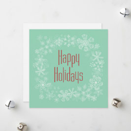 Retro Holiday Kaart Sjabloon