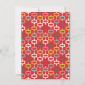 Retro Holiday Kerstmis Kerst Cocktail party Uitnod Kaart (Achterkant)