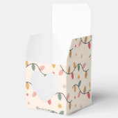 Retro Holiday Lights Kerstvakantie Bedankdoosjes (Geopend)