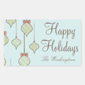 Retro Holiday Ornament Stickers (Voorkant)
