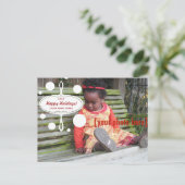 Retro Holiday Ornament - updated Feestdagenkaart (Staand voorkant)