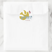Retro Holiday Peace Label (Tas)