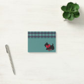 Retro Holiday Scottish Terrier Post merkt het op Post-it® Notes (Kantoor)