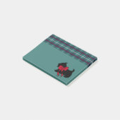 Retro Holiday Scottish Terrier Post merkt het op Post-it® Notes (Schuin)