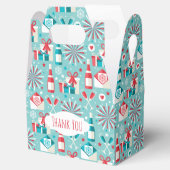Retro Holiday Style Gable Favor Box Bedankdoosjes (Geopend)