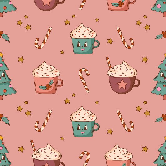 Retro Holiday Table Funky Pastel Christmas Style Lange Tafelloper