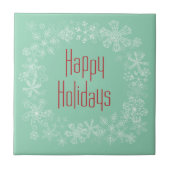 Retro Holiday Trivet Tegeltje (Voorkant)