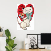 Retro  Holiday Valentijn poster (Thuiskantoor)