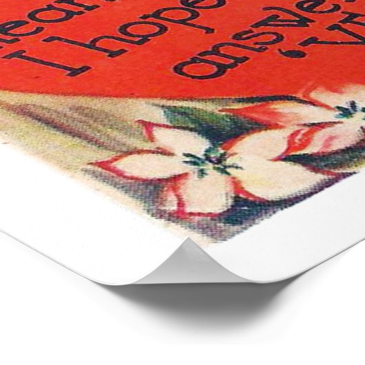 Retro  Holiday Valentijn poster (Hoek)