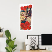 Retro  Holiday Valentijn poster (Thuiskantoor)