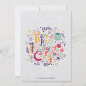 Retro Holly Jolly Kerstfeest Uitnodiging (Voorkant)